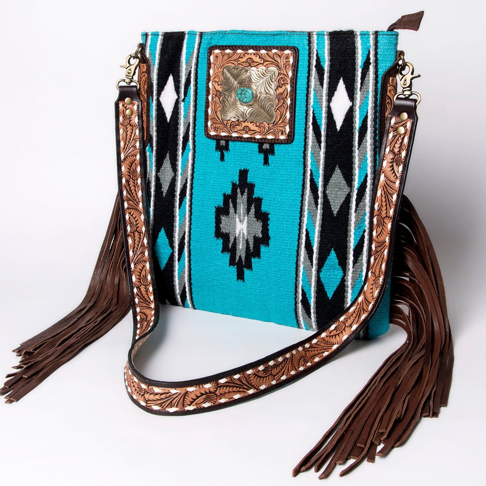 American Darling Messenger Saddle Blanket Genuine Leather