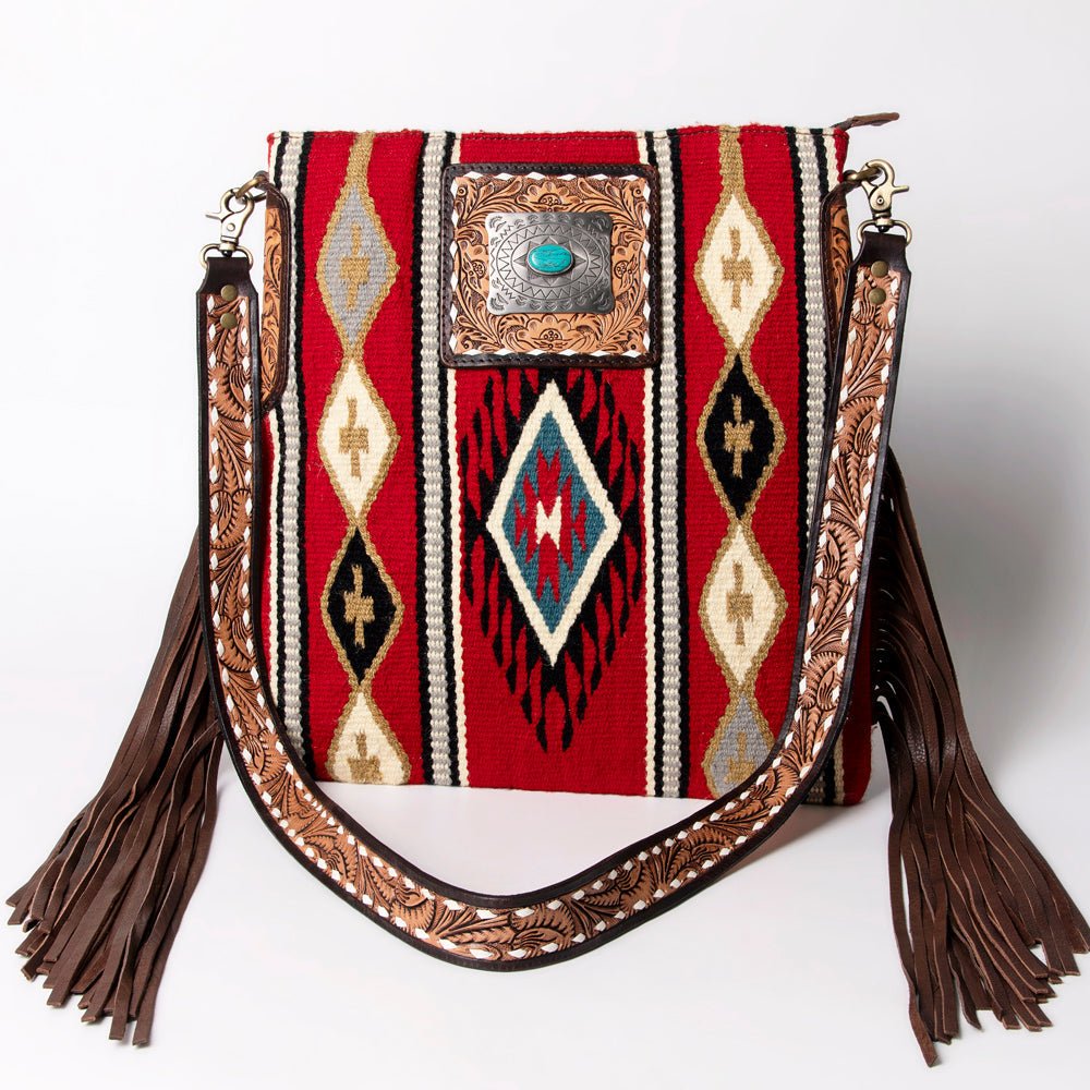 American Darling Messenger Saddle Blanket Genuine Leather