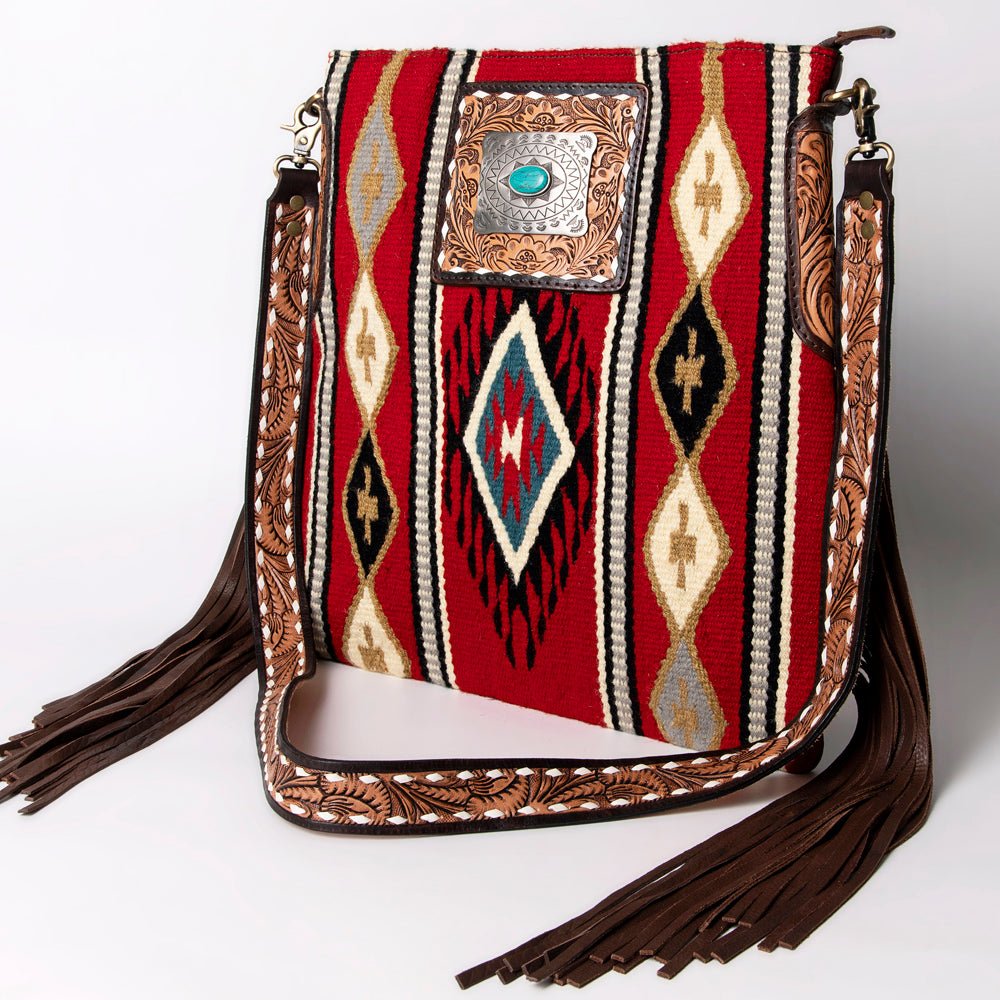 American Darling Messenger Saddle Blanket Genuine Leather