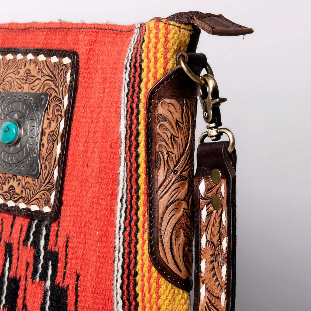 American Darling Messenger Saddle Blanket Genuine Leather