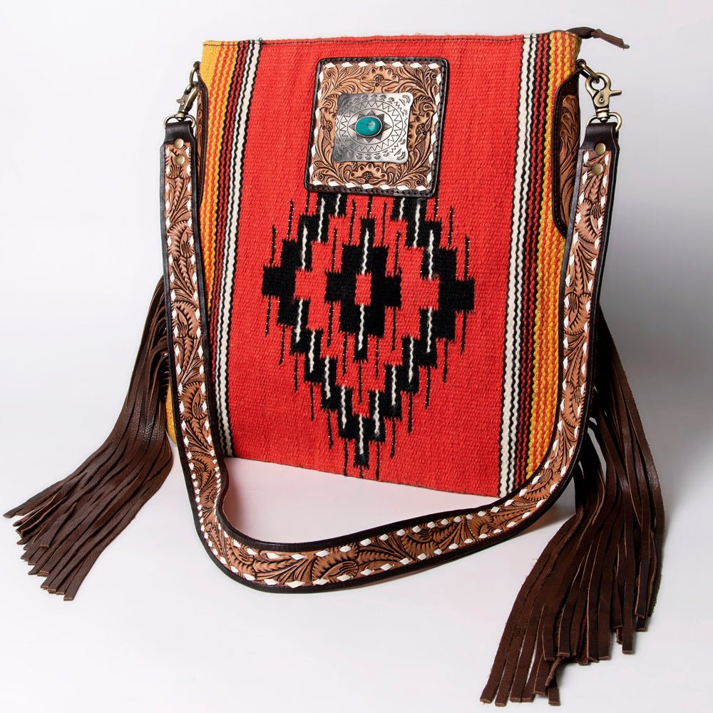 American Darling Messenger Saddle Blanket Genuine Leather
