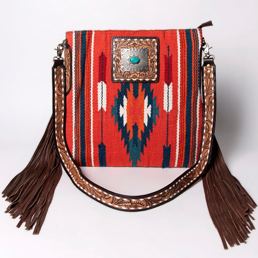 American Darling Messenger Saddle Blanket Genuine Leather