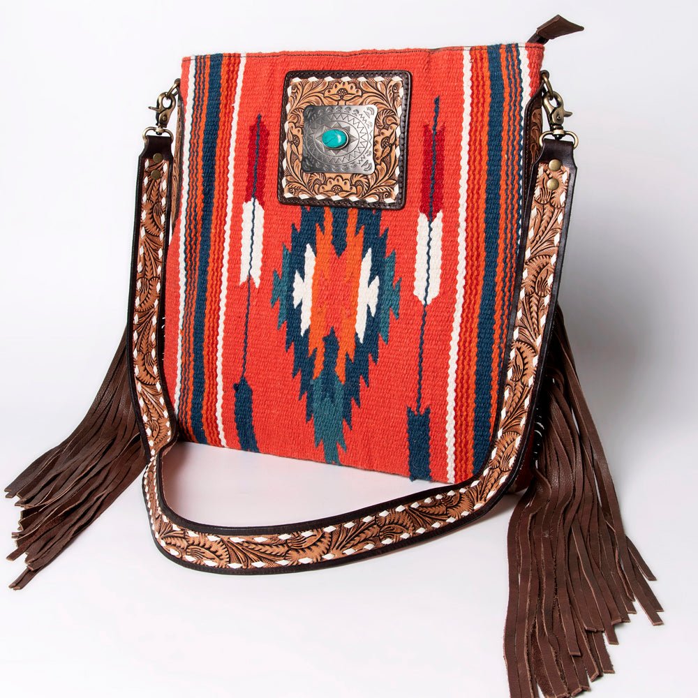 American Darling Messenger Saddle Blanket Genuine Leather