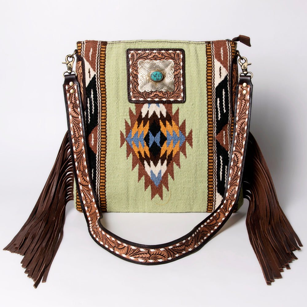 American Darling Messenger Saddle Blanket Genuine Leather