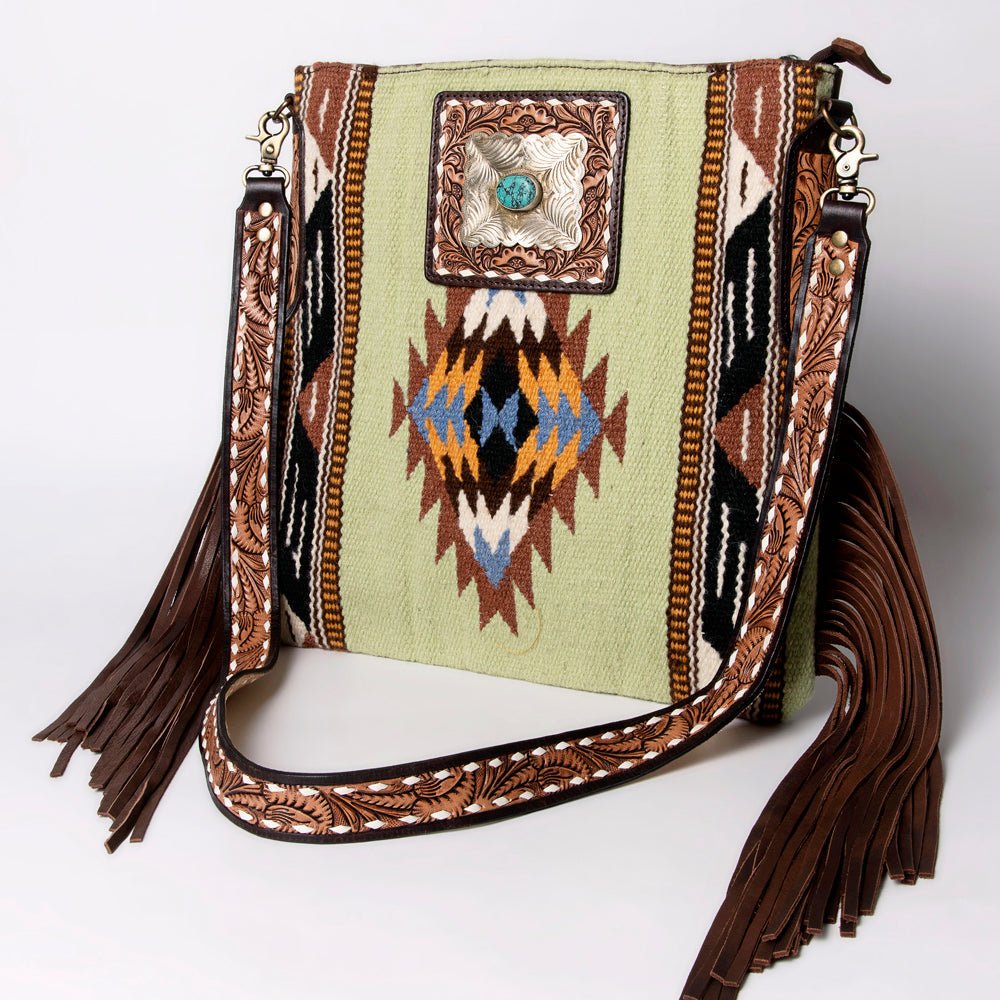 American Darling Messenger Saddle Blanket Genuine Leather