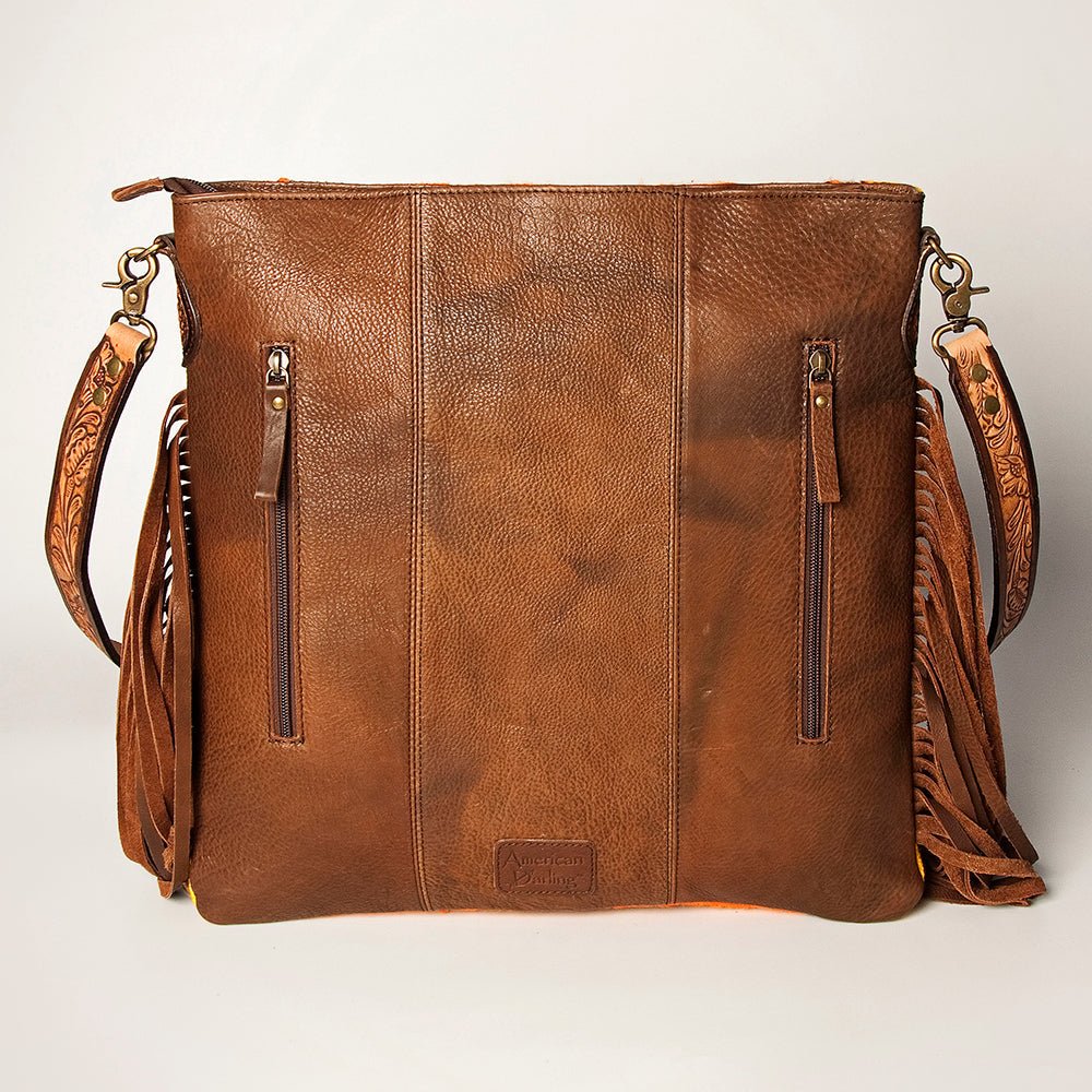 American Darling Large Crossbody Saddle Blanket Genuine Leather