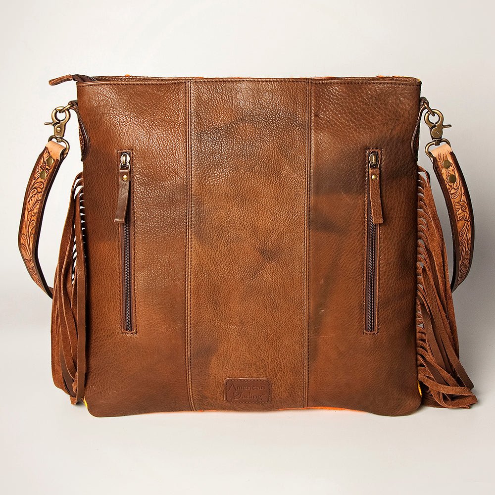 American Darling Large Crossbody Saddle Blanket Genuine Leather