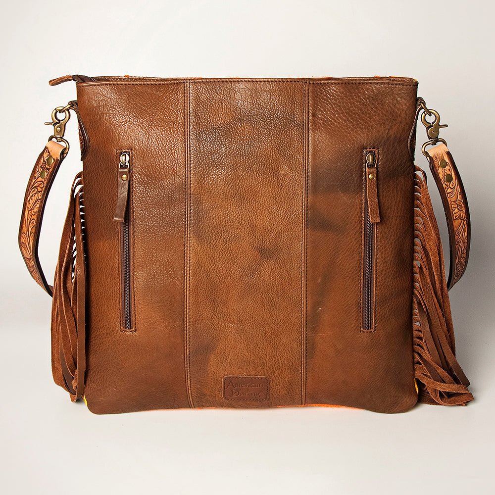 American Darling Large Crossbody Saddle Blanket Genuine Leather