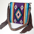 American Darling Large Crossbody Saddle Blanket Genuine Leather