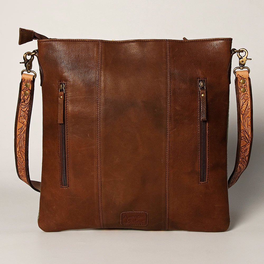 American Darling Large Crossbody Saddle Blanket Genuine Leather