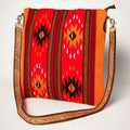 American Darling Large Crossbody Saddle Blanket Genuine Leather
