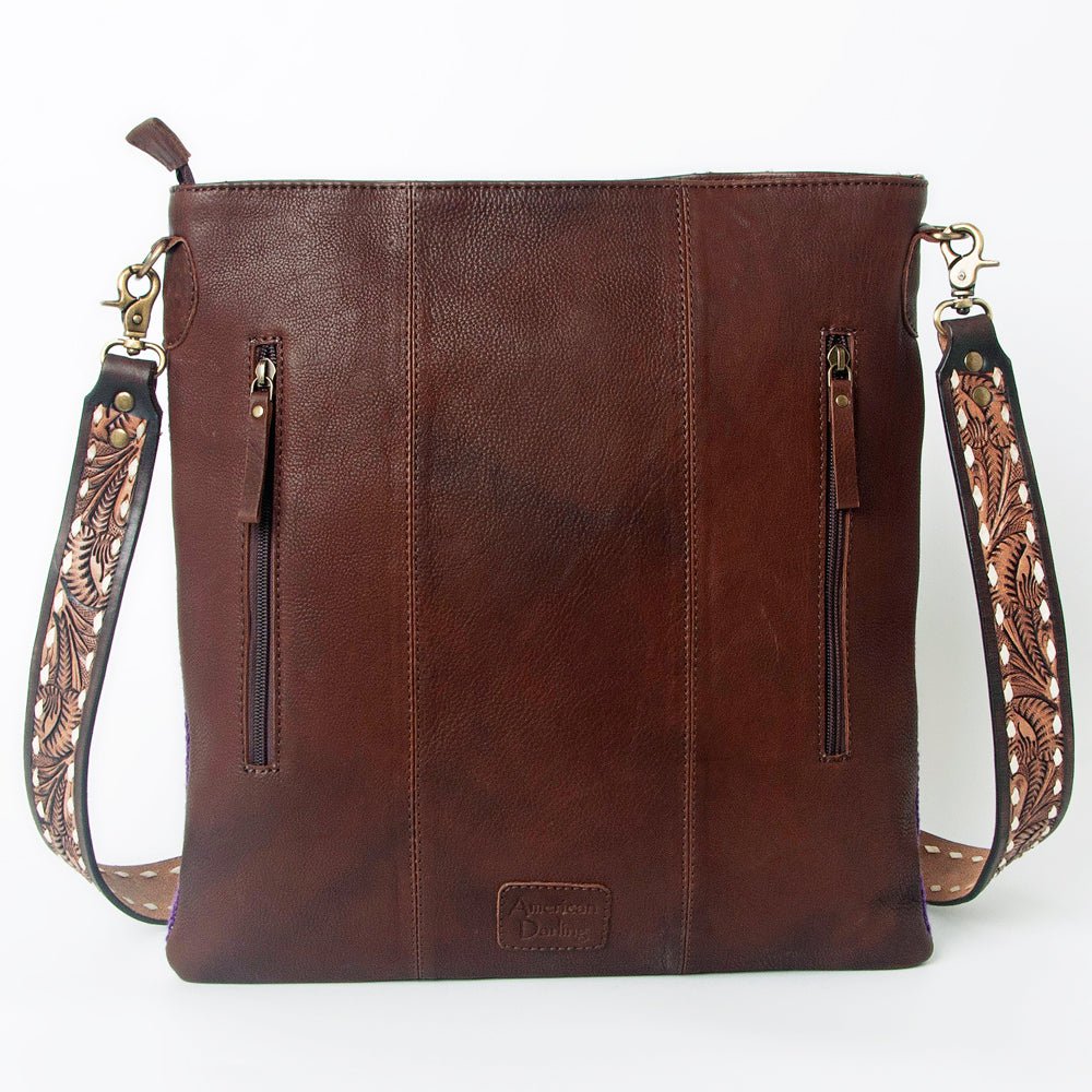 American Darling Large Crossbody Saddle Blanket Genuine Leather