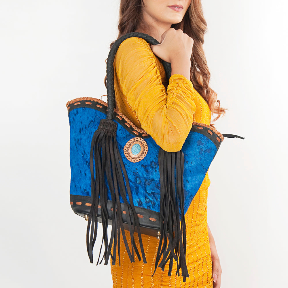 American Darling Hair-On Genuine Leather Tote