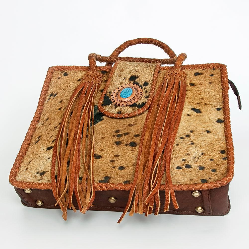 American Darling Hair-On Leather Fringe Tote