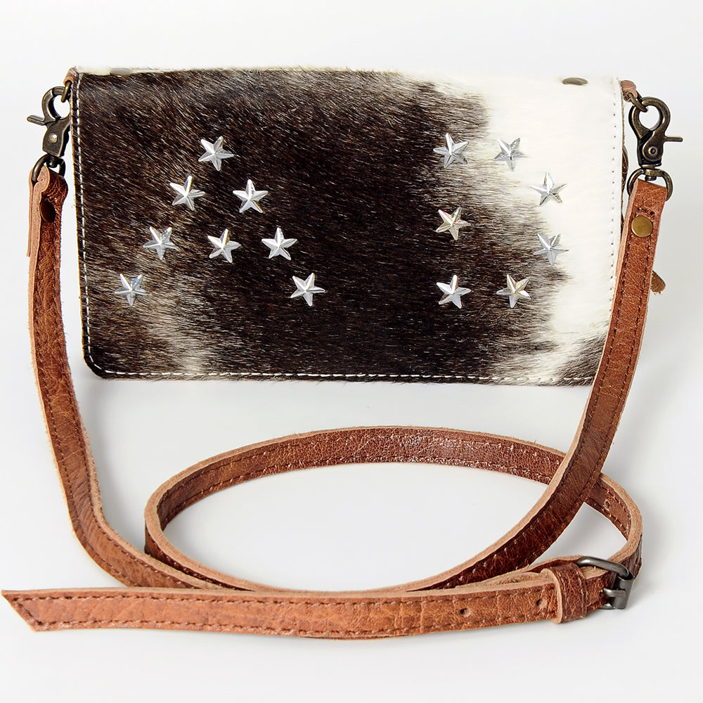 American Darling Hair-On Genuine Leather Small Crossbody Bag