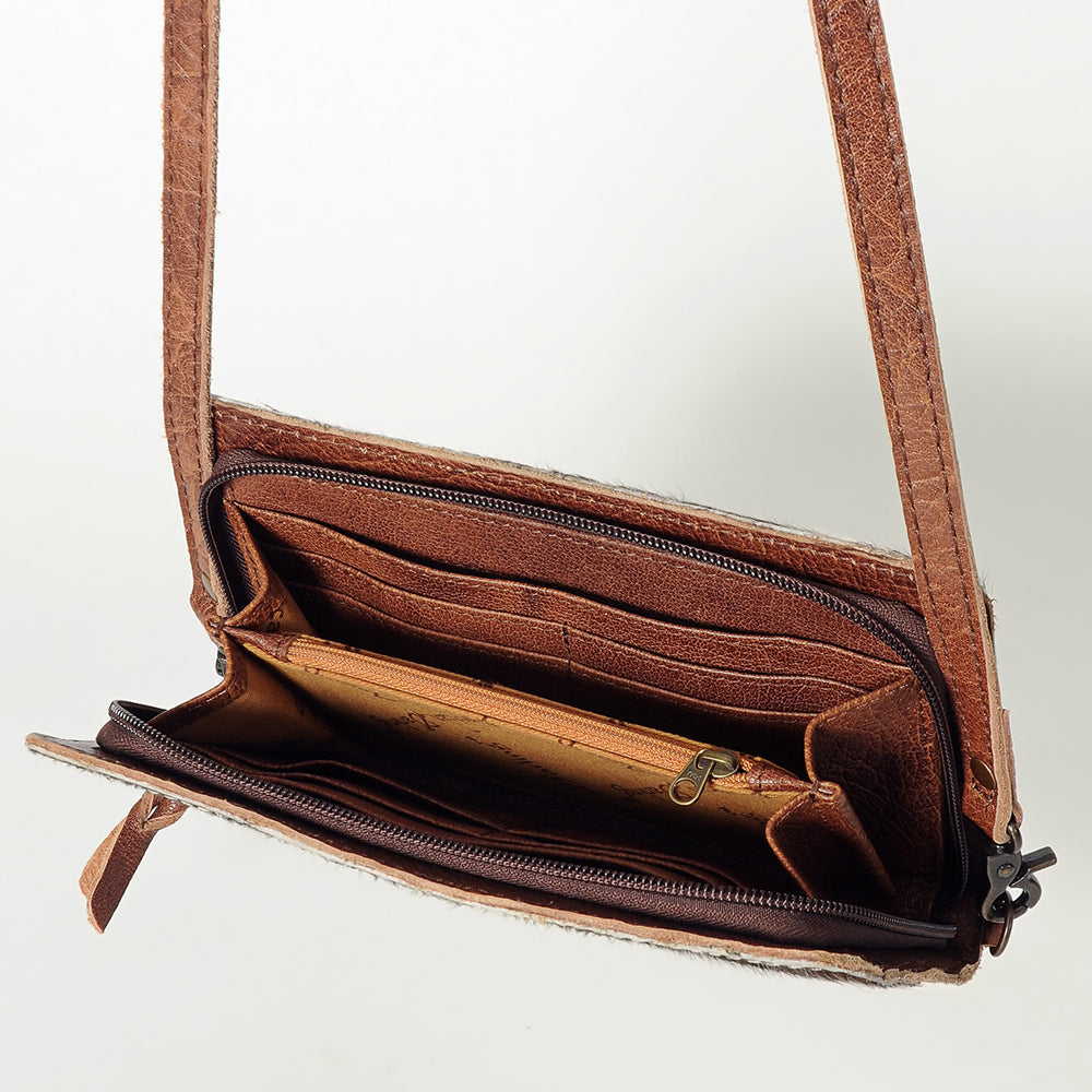 American Darling Hair-On Genuine Leather Small Crossbody Bag