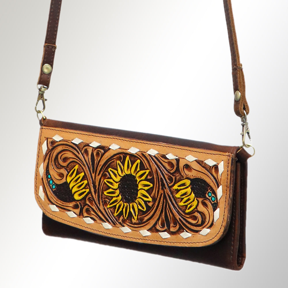 Hand Tooled Hand Painted Genuine Leather