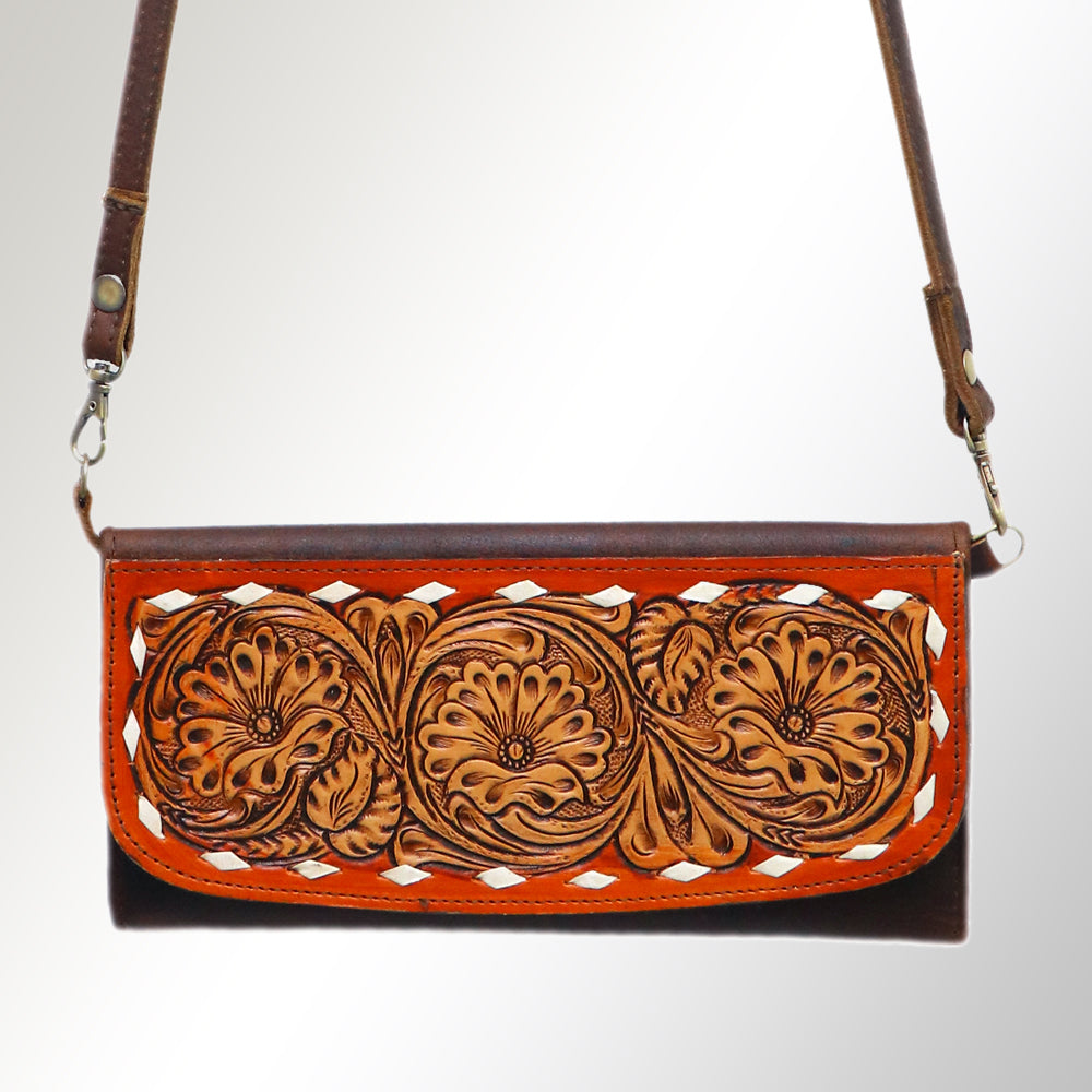 Hand Tooled Hand Painted Genuine Leather