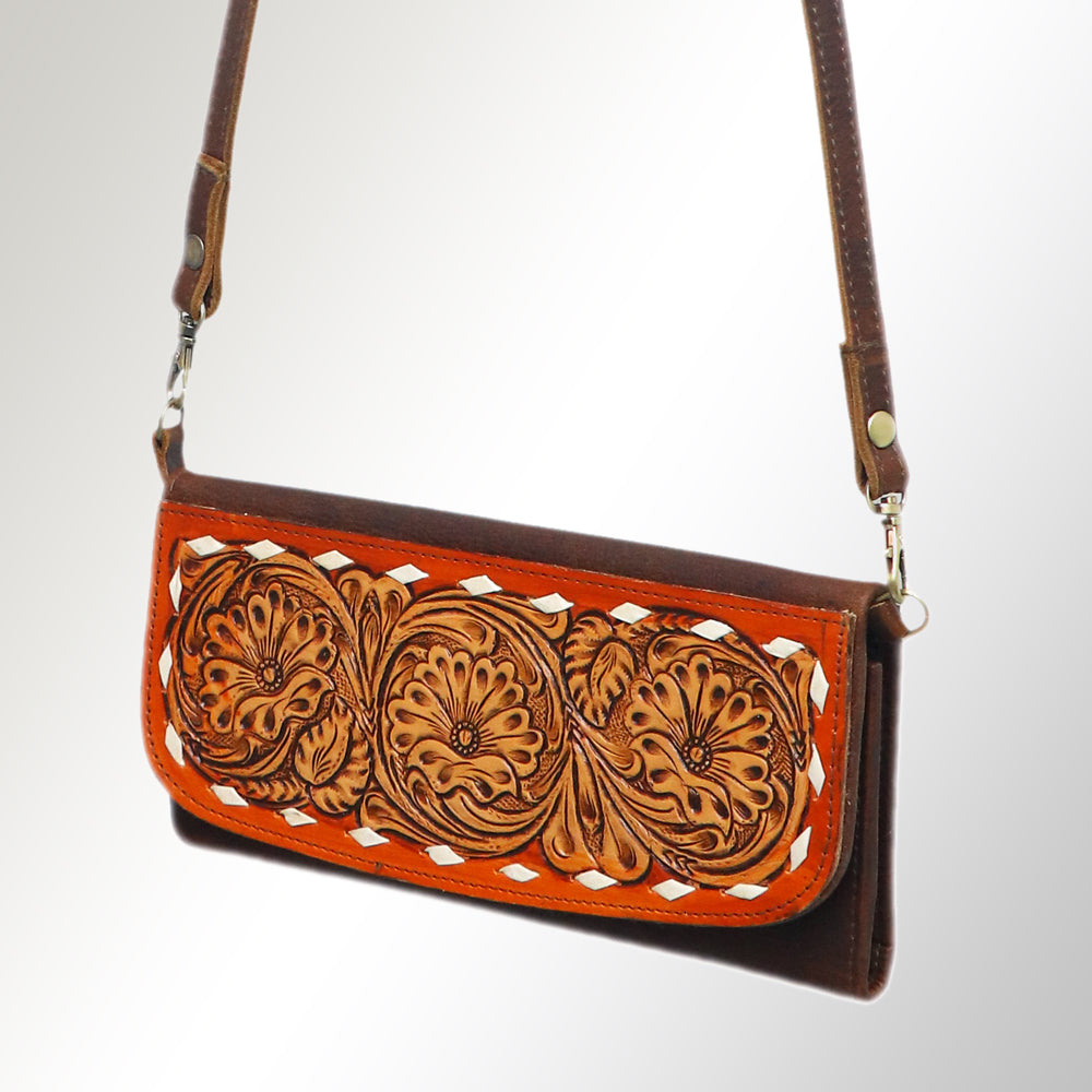 Hand Tooled Hand Painted Genuine Leather