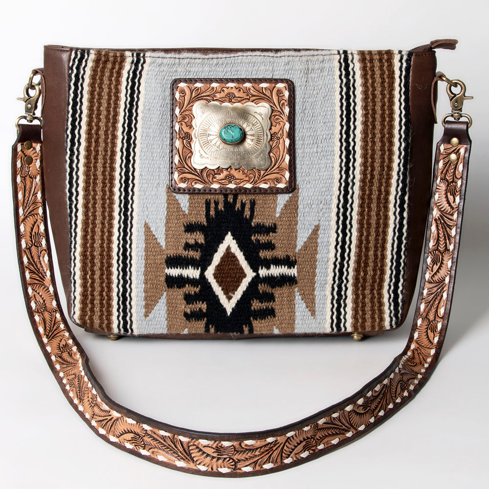 American Darling Messenger Saddle Blanket Genuine Leather