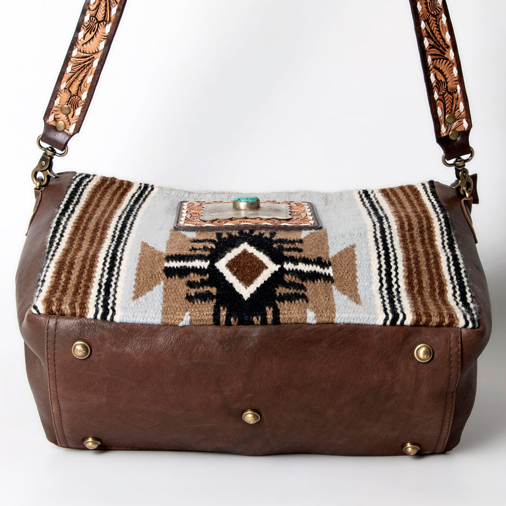 American Darling Messenger Saddle Blanket Genuine Leather