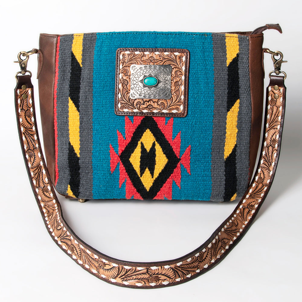 American Darling Messenger Saddle Blanket Genuine Leather