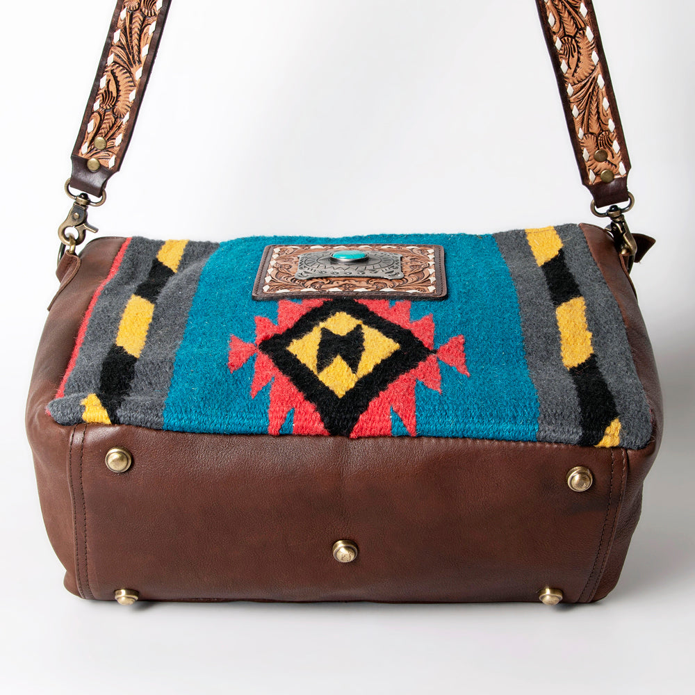 American Darling Messenger Saddle Blanket Genuine Leather