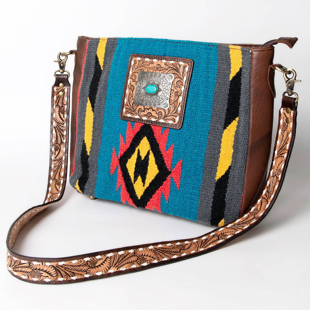 American Darling Messenger Saddle Blanket Genuine Leather