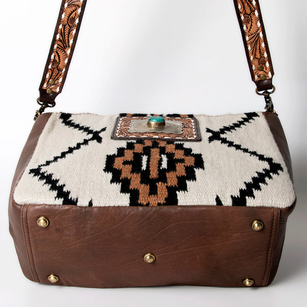 American Darling Messenger Saddle Blanket Genuine Leather