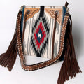 American Darling Messenger Hand Tooled Saddle Blanket Genuine Leather
