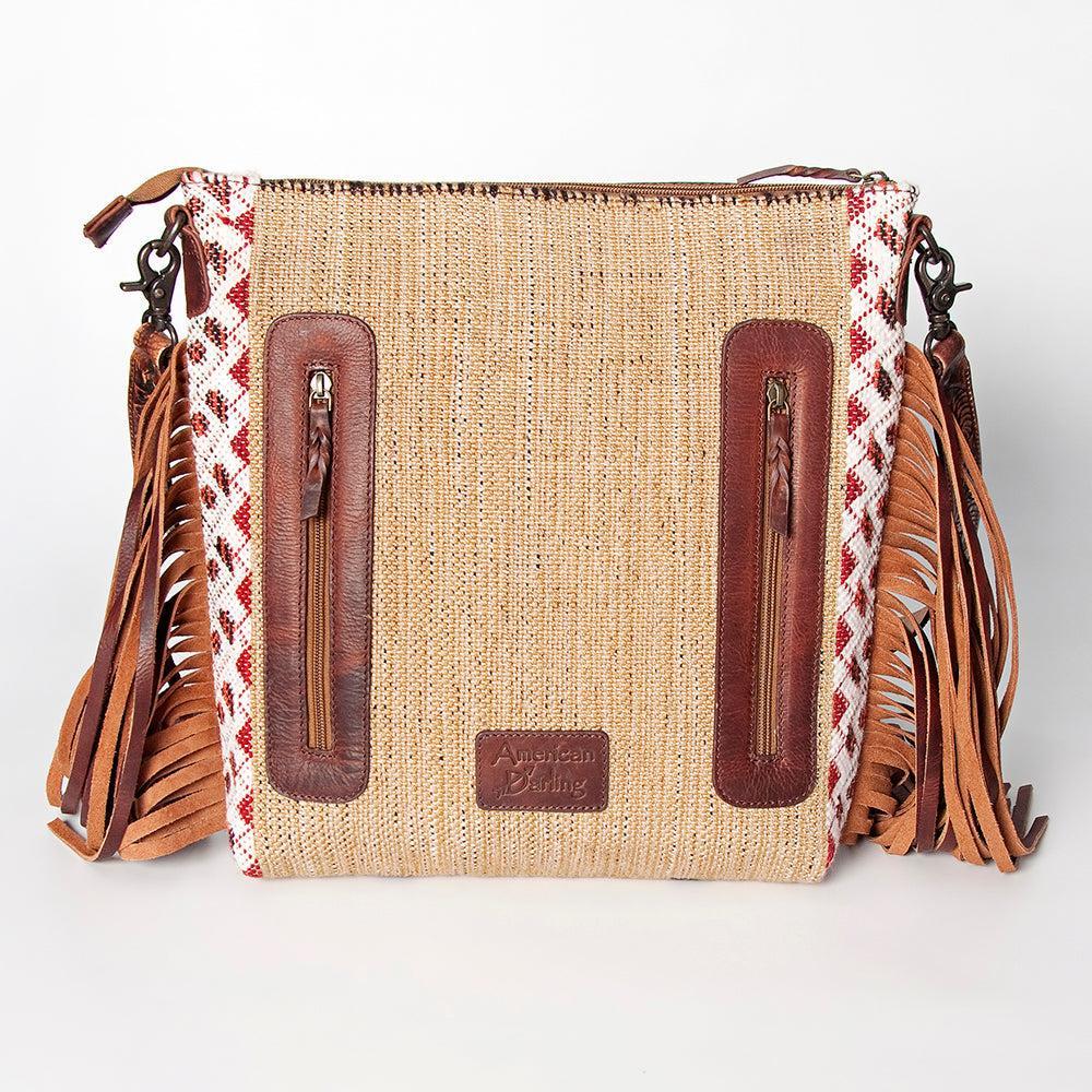 American Darling Hand-Tooled Saddle Blanket Crossbody