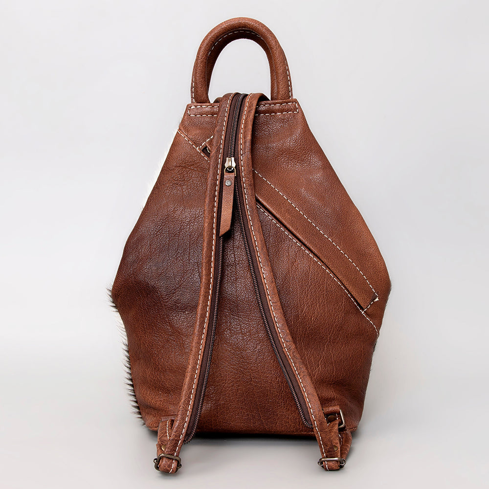 American Darling Backpack Hand Tooled Hair on Leather Western Women Bag | for Laptop School Purse Travel