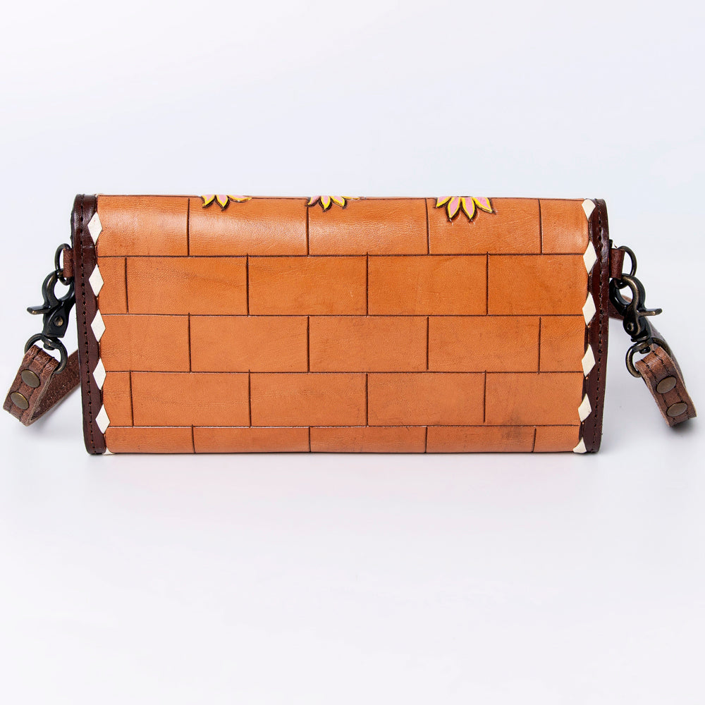 American Darling Wallet Hand Tooled Genuine Leather