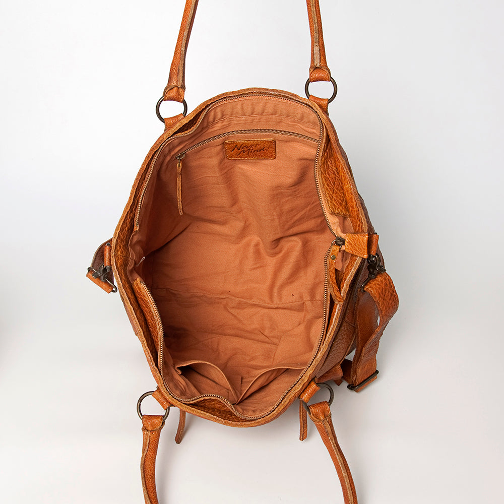 Never Mind Nmbgz126B Tote Vintage Handmade Genuine Cowhide Leather Women Bag Western Handbag Purse