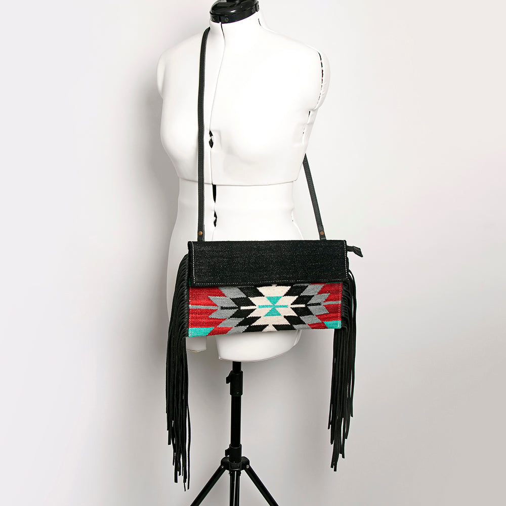American Darling Saddle Blanket Genuine Leather Crossbody Bag