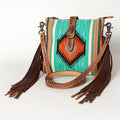American Darling Hand Tooled Saddle Blanket Genuine Leather