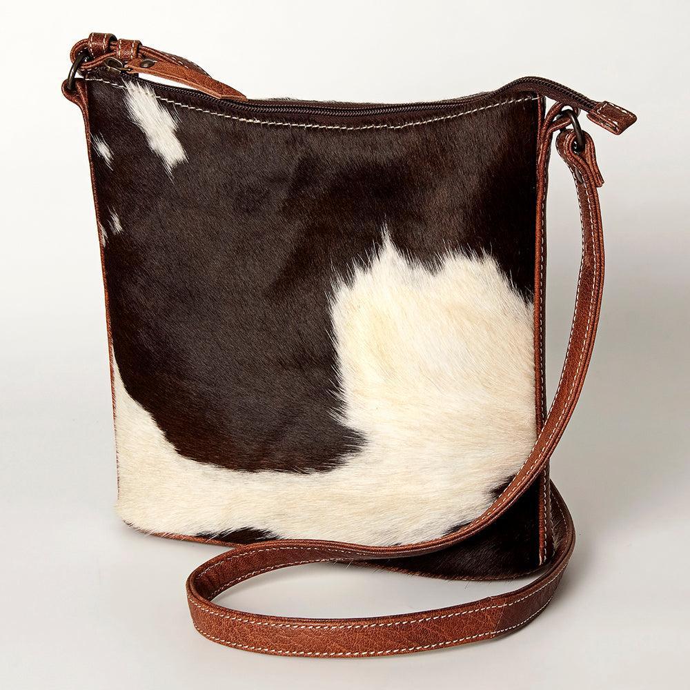 American Darling Hair-On Genuine Leather Large Crossbody Bag