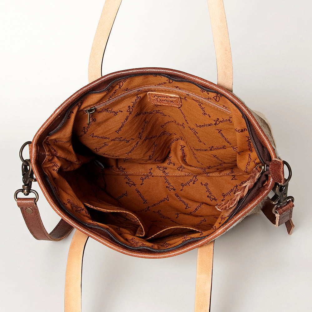 American Darling Hair-On Genuine Leather Tote