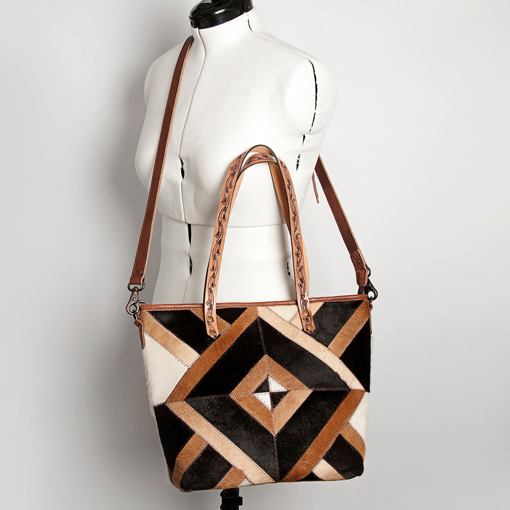 American Darling Hair-On Genuine Leather Tote