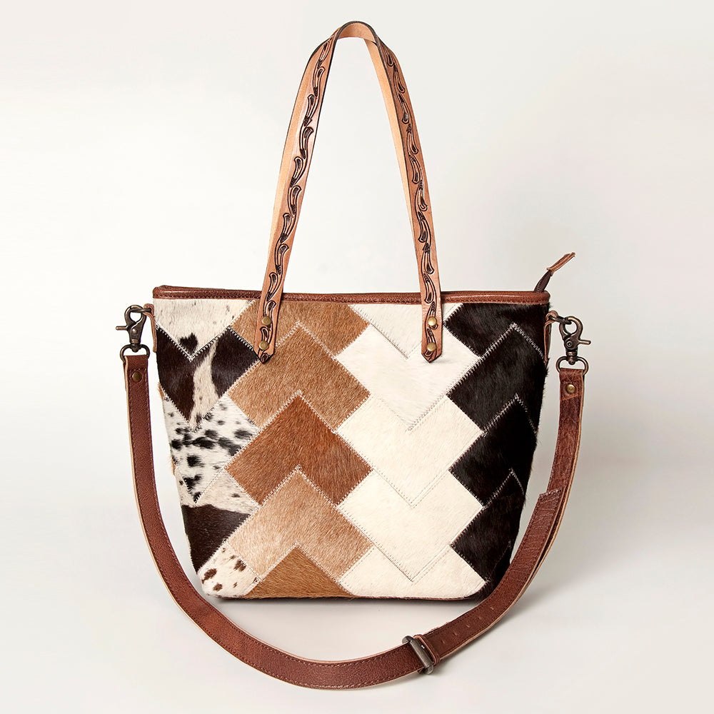 American Darling Hair-On Genuine Leather Tote