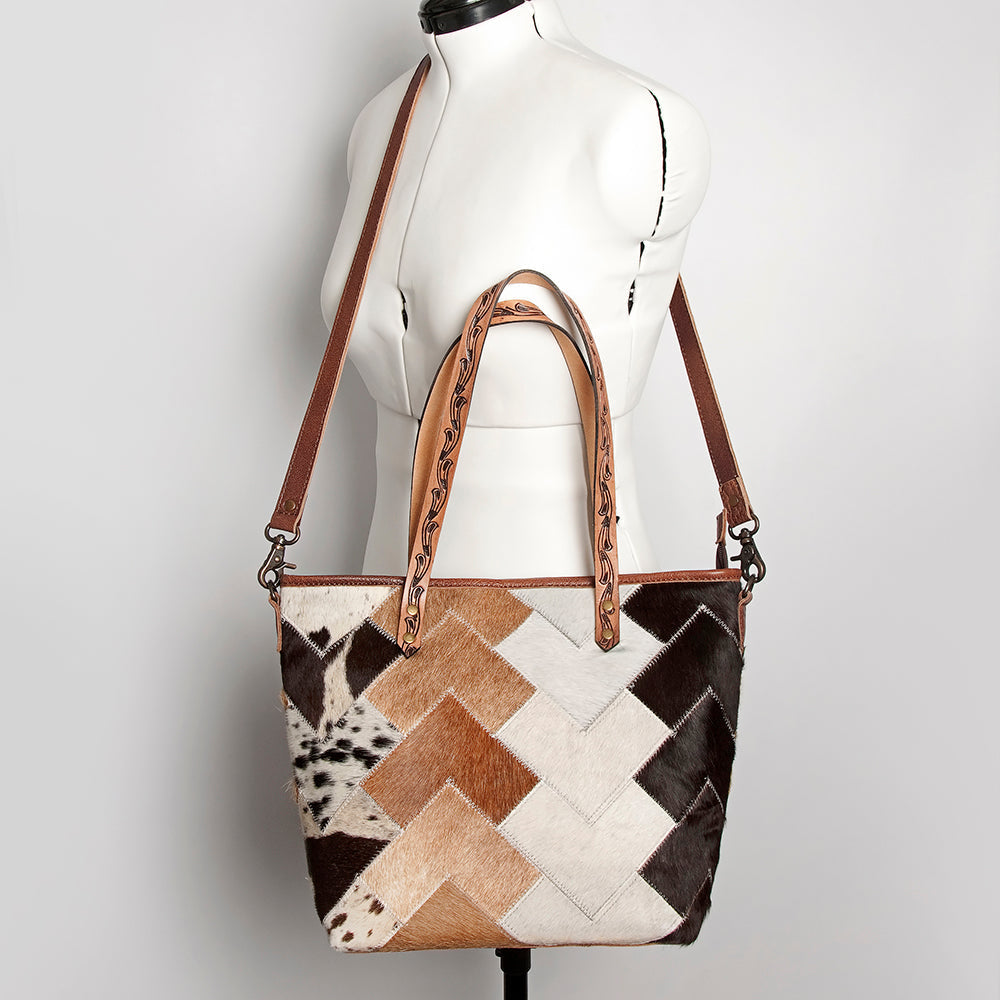 American Darling Hair-On Genuine Leather Tote
