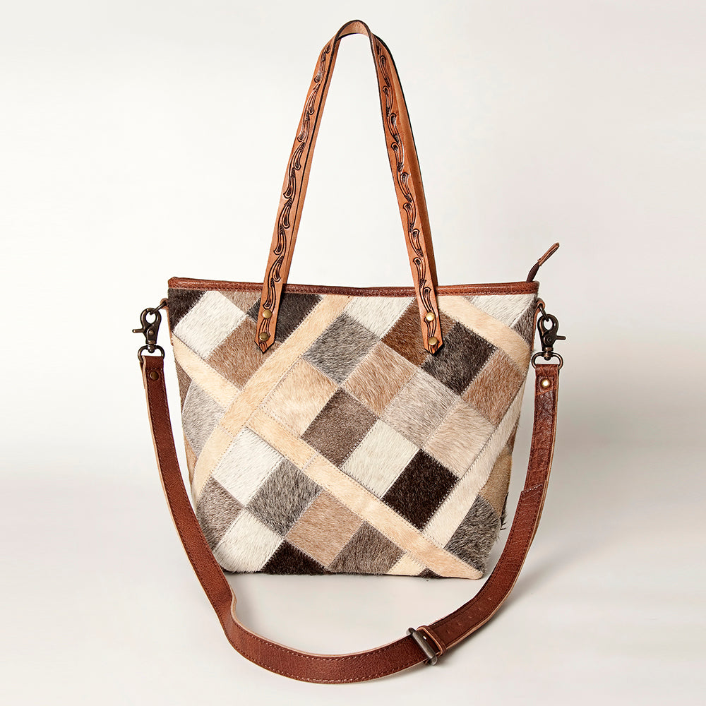 American Darling Hair-On Genuine Leather Tote