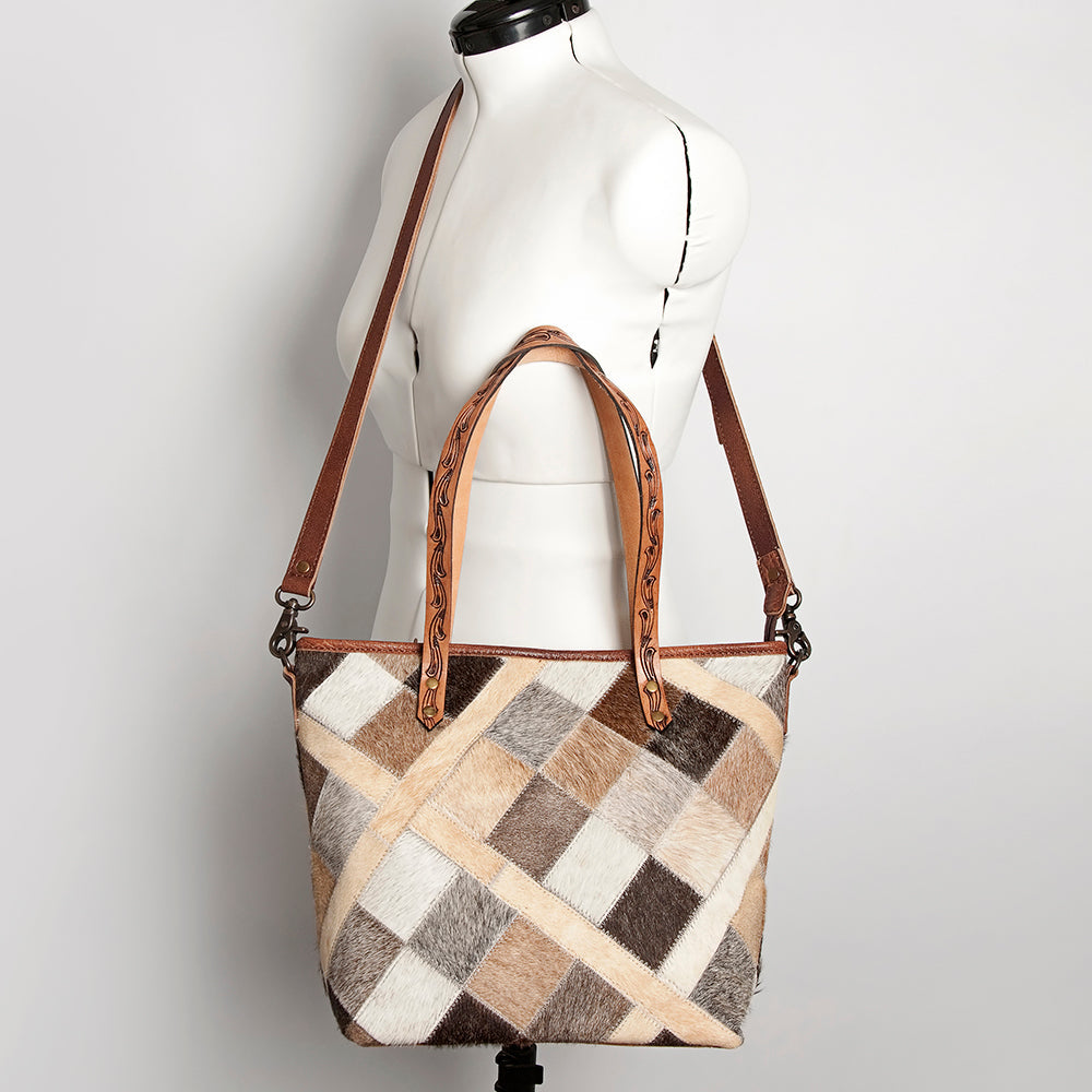 American Darling Hair-On Genuine Leather Tote