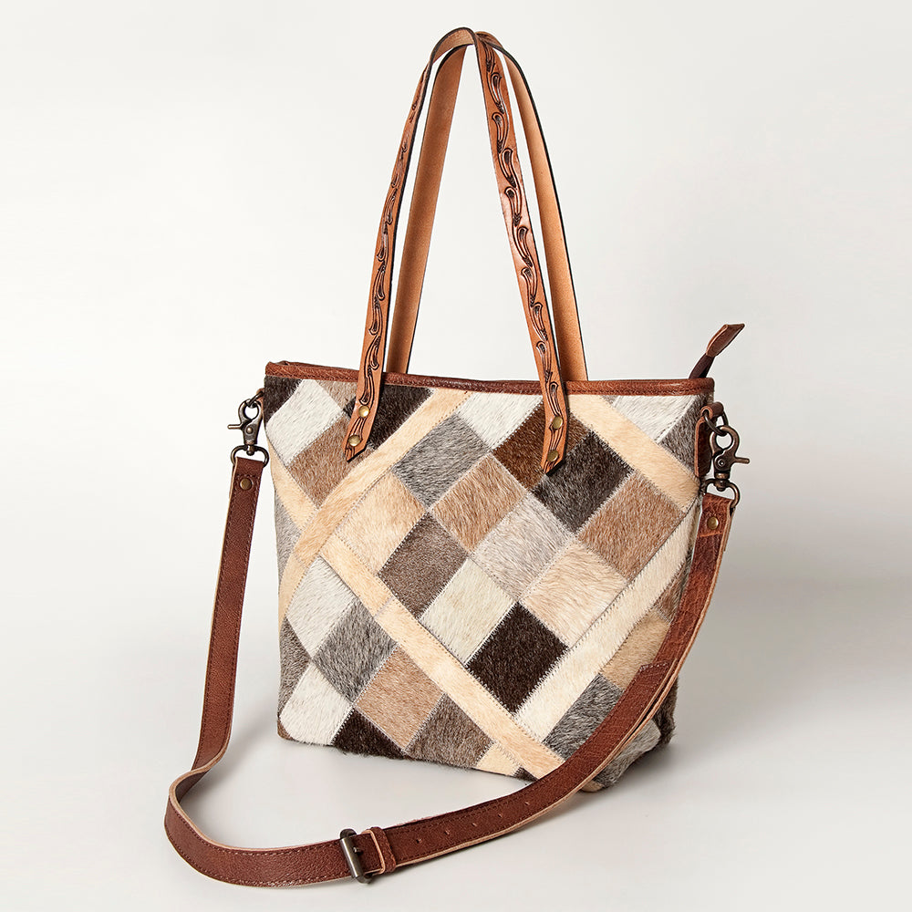 American Darling Hair-On Genuine Leather Tote