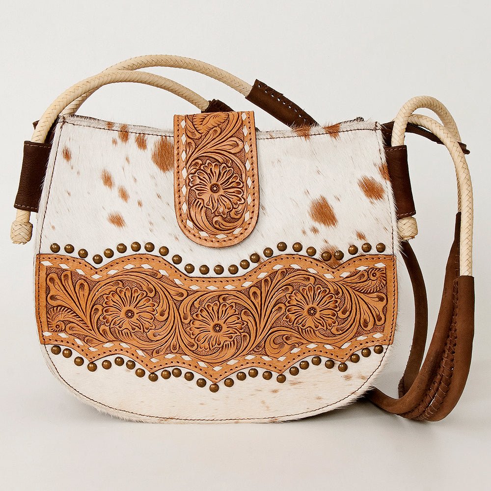 American Darling Messenger Hand Tooled Genuine Leather