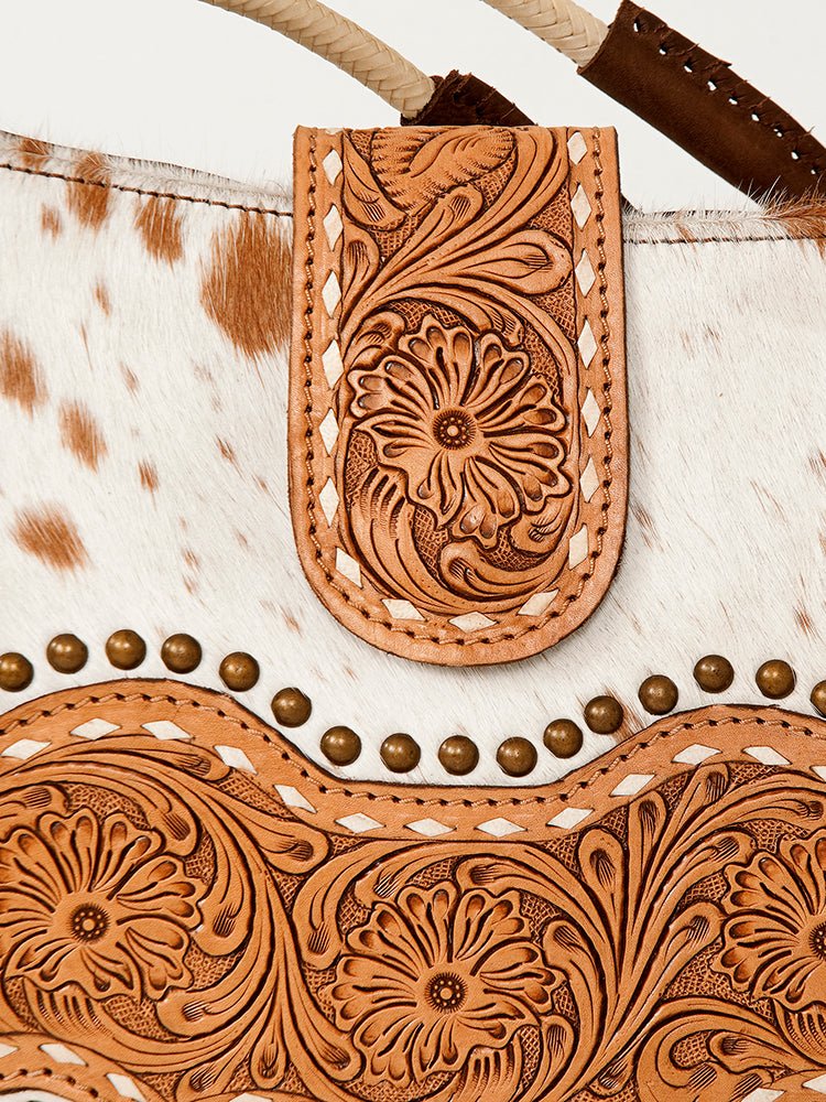 American Darling Messenger Hand Tooled Genuine Leather