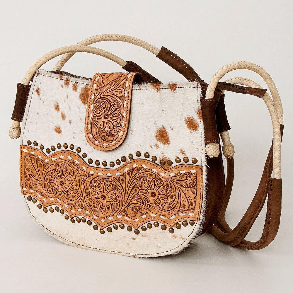 American Darling Messenger Hand Tooled Genuine Leather