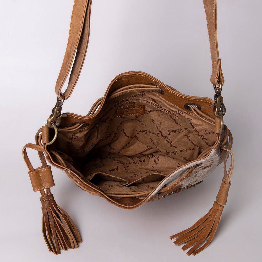 American Darling Crossbody Hand Tooled Genuine Leather