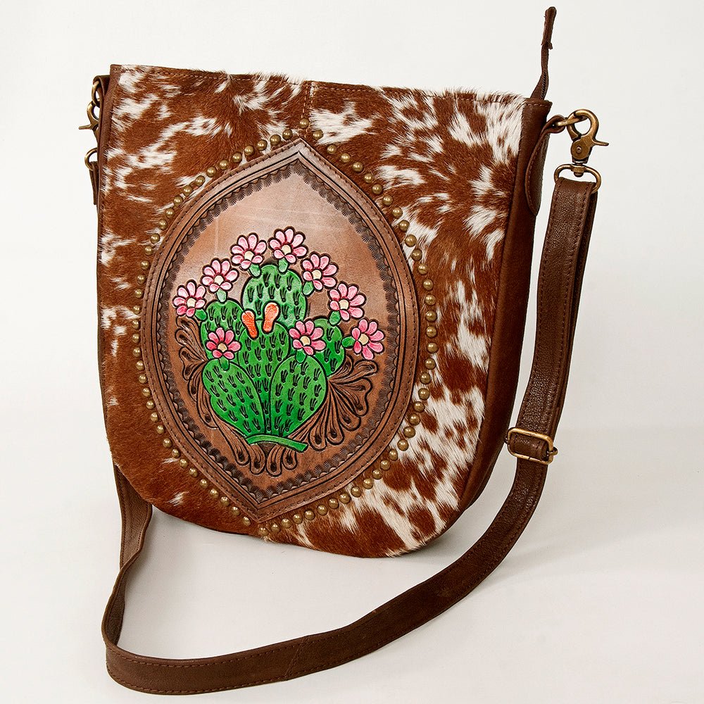 American Darling Large Crossbody Hand Tooled Genuine Leather