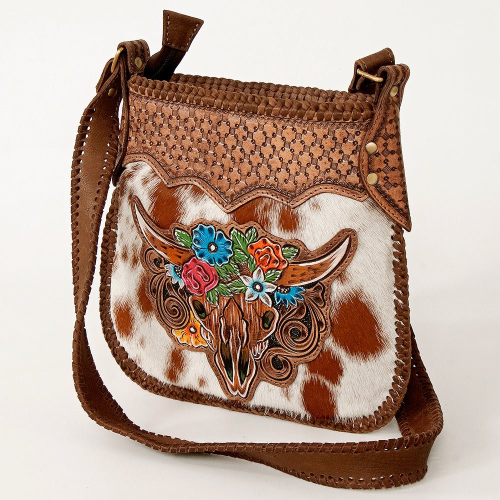 American Darling Crossbody Hand Tooled Genuine Leather